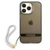 Чохол Guess Translucent Strap для iPhone 13 Pro Black (GUHCP13LHTSGSK)
