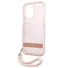 Чохол Guess Translucent Strap для iPhone 13 Pro Max Pink (GUHCP13XHTSGSP)