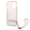 Чохол Guess Translucent Strap для iPhone 13 Pro Max Pink (GUHCP13XHTSGSP)