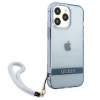Чохол Guess Translucent Stap для iPhone 13 Pro Blue (GUHCP13LHTSGSB)