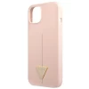 Чохол Guess Silicone Triangle для iPhone 13 mini Pink (GUHCP13SSLTGP)