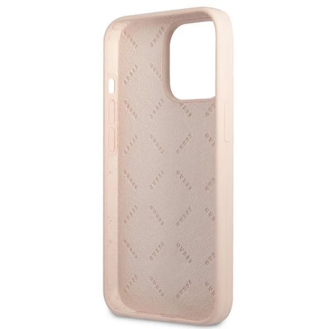 Чехол Guess Silicone Triangle для iPhone 13 Pro Pink (GUHCP13LSLTGP)