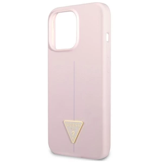 Чохол Guess Silicone Triangle для iPhone 13 Pro Purple (GUHCP13LSLTGU)