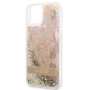 Чохол Guess Paisley Liquid Glitter для iPhone 13 mini Gold (GUHCP13SLFLSD)