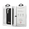 Чехол Guess Silicone Script Metal Logo для Samsung Galaxy S22 Black (GUHCS22SLSLMGBK)