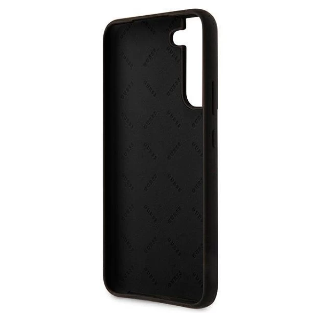 Чехол Guess Silicone Script Metal Logo для Samsung Galaxy S22 Plus Black (GUHCS22MLSLMGBK)