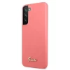 Чохол Guess Silicone Script Metal Logo для Samsung Galaxy S22 Pink (GUHCS22SLSLMGFU)