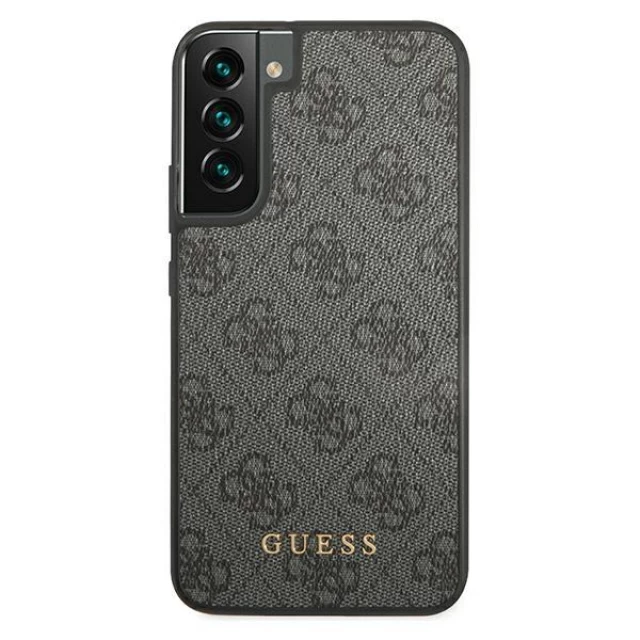 Чехол Guess 4G Metal Gold Logo для Samsung Galaxy S22 Grey (GUHCS22SG4GFGR)