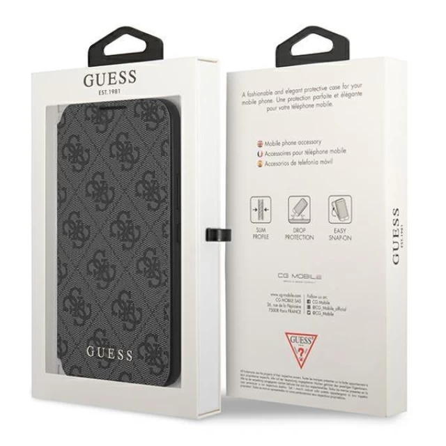 Чехол Guess 4G Metal Gold Logo для Samsung Galaxy S22 Plus Grey (GUBKS22MG4GFGR)