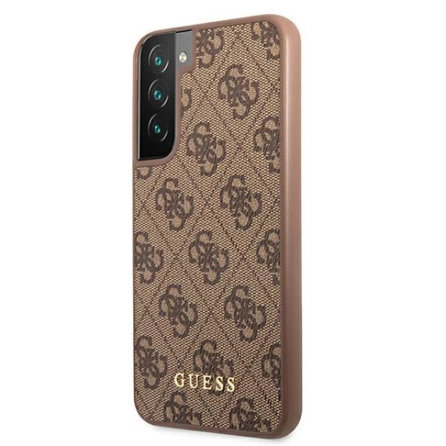 Чохол Guess 4G Metal Gold Logo для Samsung Galaxy S22 Brown (GUHCS22SG4GFBR)