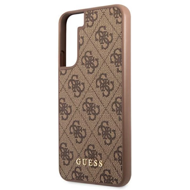 Чохол Guess 4G Metal Gold Logo для Samsung Galaxy S22 Plus Brown (GUHCS22MG4GFBR)