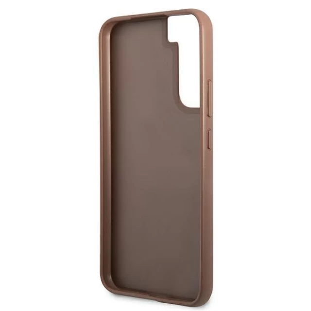 Чохол Guess 4G Metal Gold Logo для Samsung Galaxy S22 Plus Brown (GUHCS22MG4GFBR)