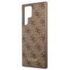 Чехол Guess 4G Metal Gold Logo для Samsung Galaxy S22 Ultra Brown (GUHCS22LG4GFBR)