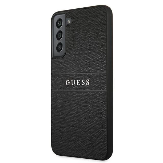 Чохол Guess Saffiano Stripe для Samsung Galaxy S22 Plus Black (GUHCS22MPSASBBK)