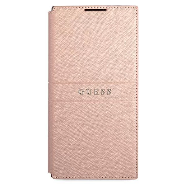 Чехол Guess Saffiano Stripe для Samsung Galaxy S22 Ultra Pink (GUBKS22LPSASBPI)