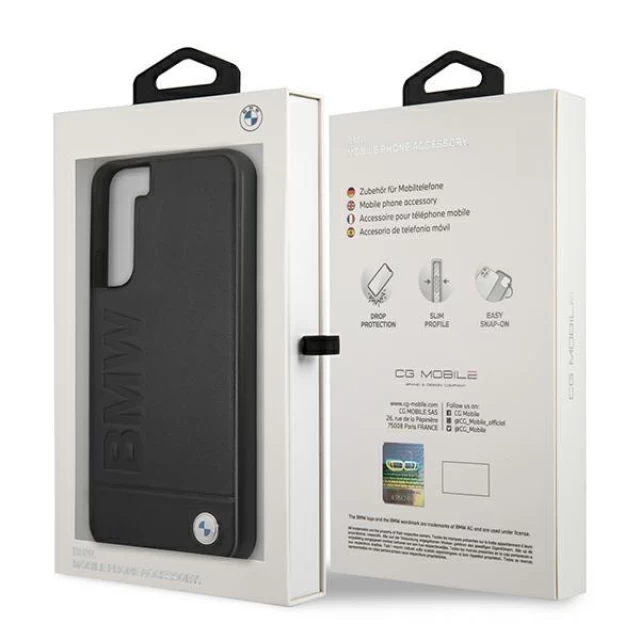 Чохол BMW для Samsung Galaxy S22 S901 Signature Logo Imprint Black (BMHCS22SSLLBK)