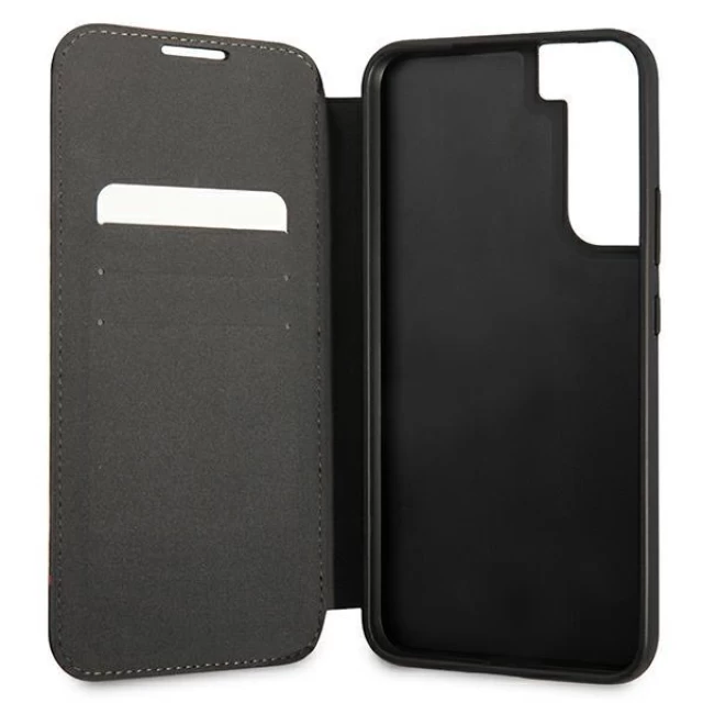 Чехол-книжка BMW для Samsung Galaxy S22 S901 M Collection Triangles Black (BMBKS22STRTBK)