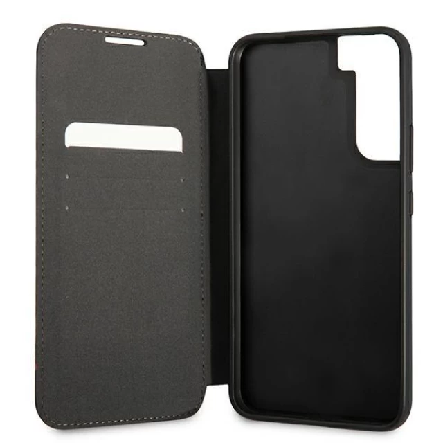 Чохол-книжка BMW для Samsung Galaxy S22 S901 M Collection Triangles Black (BMBKS22SPUCARTCBK)