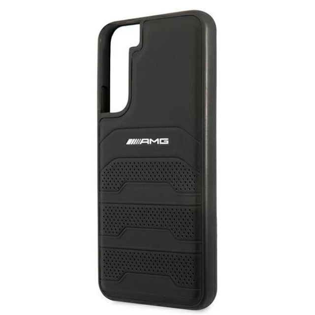 Чохол Mercedes для Samsung Galaxy S22 S901 Leather Debossed Lines Black (AMHCS22SGSEBK)