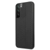 Чехол Mercedes для Samsung Galaxy S22 S901 Carbon Stripe&Embossed Black (AMHCS22SBLSCA)