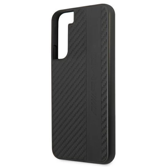 Чохол Mercedes для Samsung Galaxy S22 S901 Carbon Stripe&Embossed Black (AMHCS22SBLSCA)