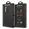 Чехол Mercedes для Samsung Galaxy S22 S901 Carbon Stripe&Embossed Black (AMHCS22SBLSCA)