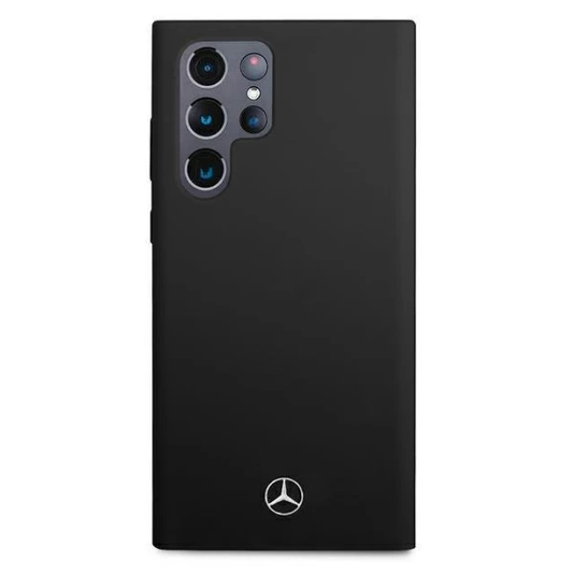 Чехол Mercedes для Samsung Galaxy S22 Ultra S908 Silicone Black (MEHCS22LSILBK)