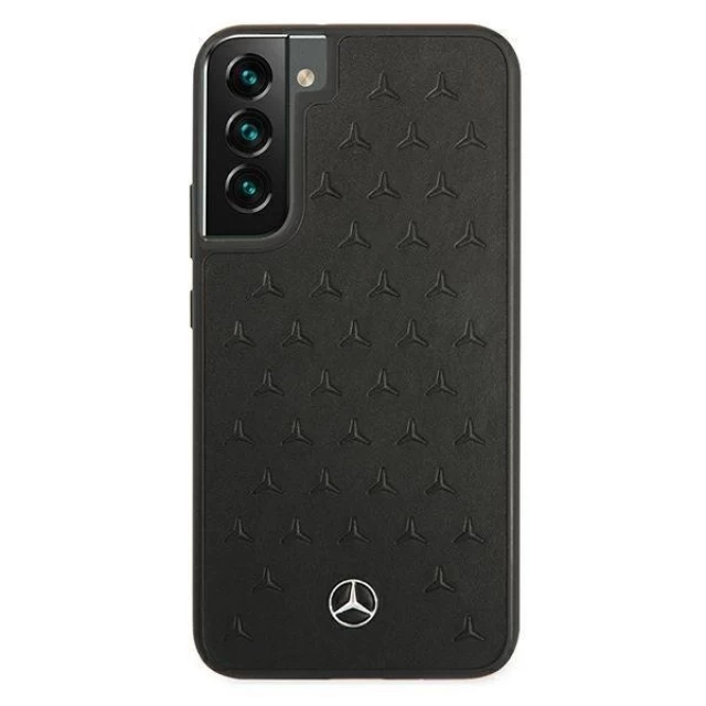 Чохол Mercedes для Samsung Galaxy S22 Plus S906 Leather Stars Pattern Black (MEHCS22MPSQBK)