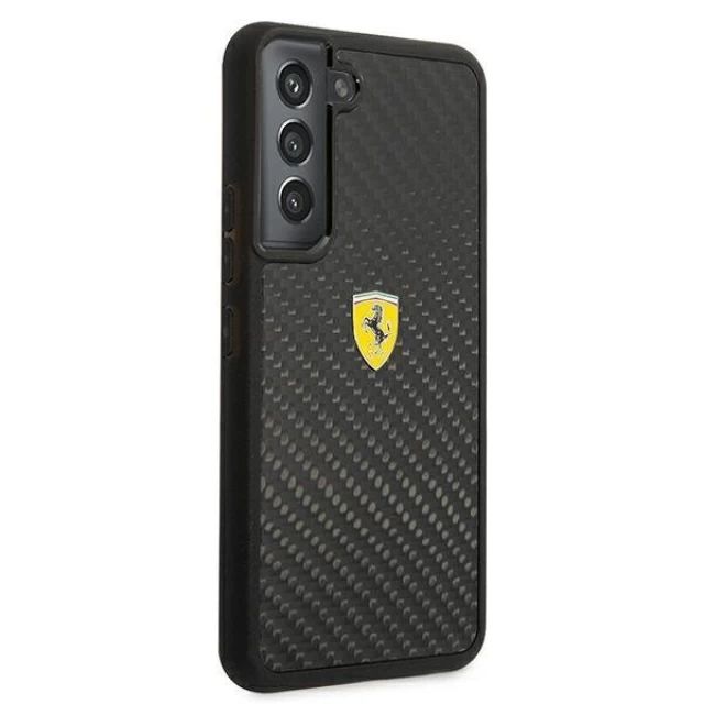 Чехол Ferrari для Samsung Galaxy S22 S901 On Track Real Carbon Black (FEHCS22SFCAK)