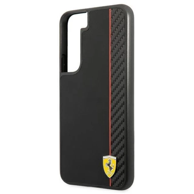 Чохол Ferrari для Samsung Galaxy S22 S901 On Track Carbon Stripe Black (FESAXHCS22SBK)