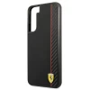 Чехол Ferrari для Samsung Galaxy S22 Plus S906 On Track Carbon Stripe Black (FESAXHCS22MBK)