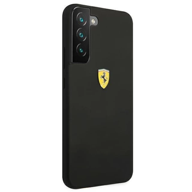 Чехол Ferrari для Samsung Galaxy S22 Plus S906 On Track Silicone Black (FESSIHCS22MBK)