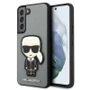 Чехол Karl Lagerfeld Saffiano Iconic Karl's Patch для Samsung Galaxy S22 Silver (KLHCS22SOKPG)