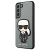 Чохол Karl Lagerfeld Saffiano Iconic Karl's Patch для Samsung Galaxy S22 Silver (KLHCS22SOKPG)