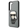 Чохол Karl Lagerfeld Saffiano Iconic Karl's Patch для Samsung Galaxy S22 Silver (KLHCS22SOKPG)