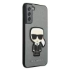 Чехол Karl Lagerfeld Saffiano Iconic Karl's Patch для Samsung Galaxy S22 Plus Silver (KLHCS22MOKPG)