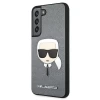 Чехол Karl Lagerfeld Saffiano Iconic Karl's Head для Samsung Galaxy S22 Silver (KLHCS22SSAKHSL)