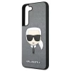 Чехол Karl Lagerfeld Saffiano Iconic Karl's Head для Samsung Galaxy S22 Silver (KLHCS22SSAKHSL)