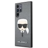 Чохол Karl Lagerfeld Saffiano Iconic Karl's Head для Samsung Galaxy S22 Ultra Silver (KLHCS22LSAKHSL)
