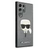 Чехол Karl Lagerfeld Saffiano Iconic Karl's Head для Samsung Galaxy S22 Ultra Silver (KLHCS22LSAKHSL)