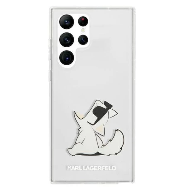 Чохол Karl Lagerfeld Choupette Eat для Samsung Galaxy S22 Ultra Transparent (KLHCS22LCFNRC)