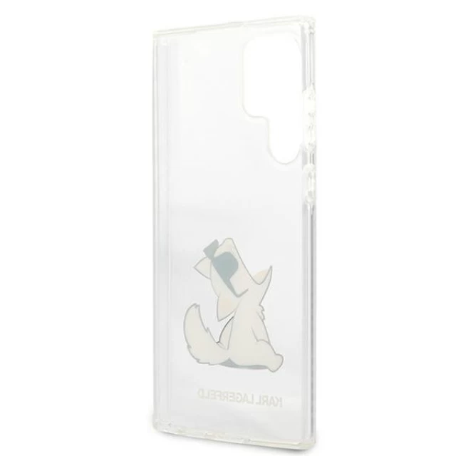 Чехол Karl Lagerfeld Choupette Eat для Samsung Galaxy S22 Ultra Transparent (KLHCS22LCFNRC)