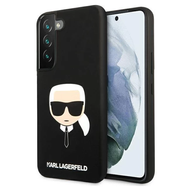 Чехол Karl Lagerfeld Karl's Head для Samsung Galaxy S22 Black (KLHCS22SSLKHBK)