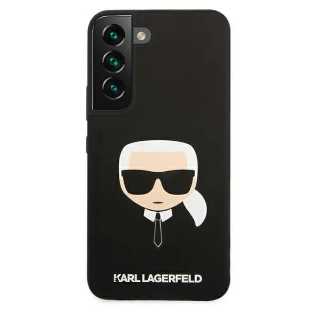 Чохол Karl Lagerfeld Karl's Head для Samsung Galaxy S22 Black (KLHCS22SSLKHBK)