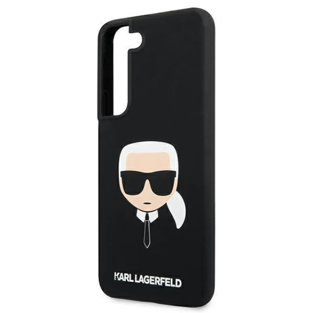 Чохол Karl Lagerfeld Karl's Head для Samsung Galaxy S22 Black (KLHCS22SSLKHBK)