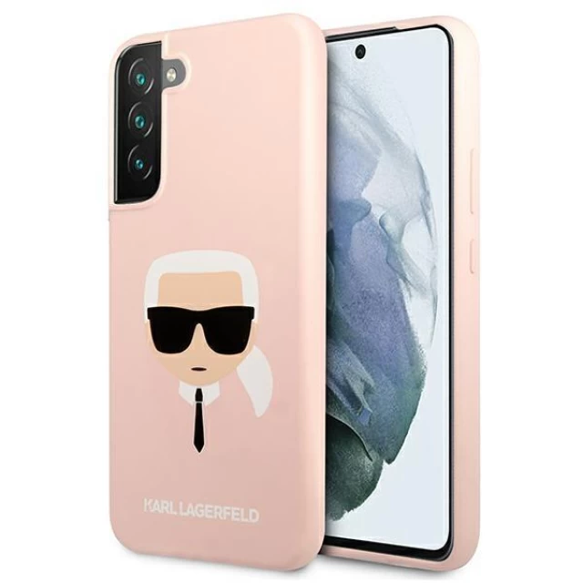 Чехол Karl Lagerfeld Karl's Head для Samsung Galaxy S22 Pink (KLHCS22SSLKHPI)