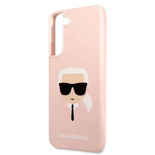 Чехол Karl Lagerfeld Karl's Head для Samsung Galaxy S22 Pink (KLHCS22SSLKHPI)