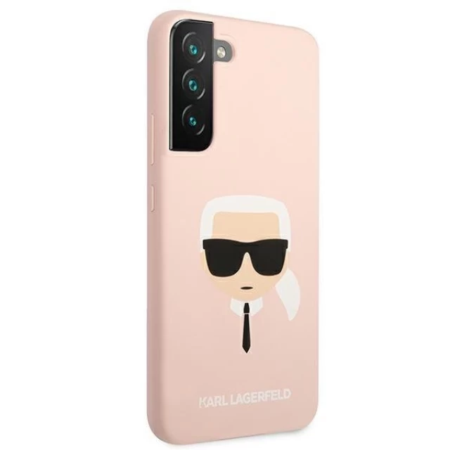 Чехол Karl Lagerfeld Karl's Head для Samsung Galaxy S22 Plus Pink (KLHCS22MSLKHPI)