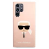 Чехол Karl Lagerfeld Karl's Head для Samsung Galaxy S22 Ultra Pink (KLHCS22LSLKHPI)