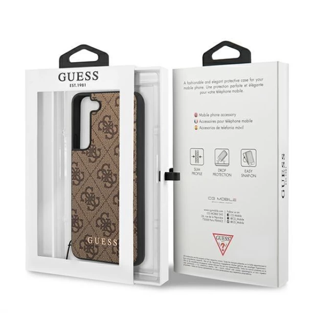 Чехол Guess Charms Collection для Samsung Galaxy S22 Plus Brown (GUHCS22MGF4GBR)